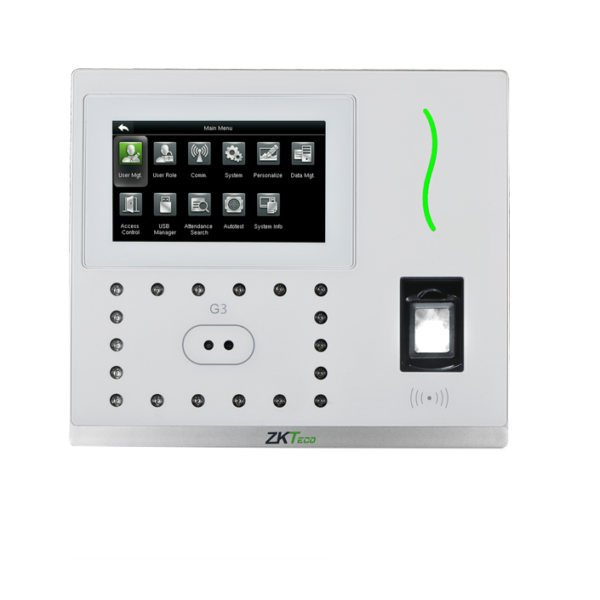 ZK G3 Teminal Multi-Biométrica para Gestión de Asistencia y Control de Acceso.